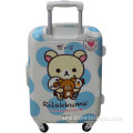 well-saled PC printing pattern aluminum frame cute luggage